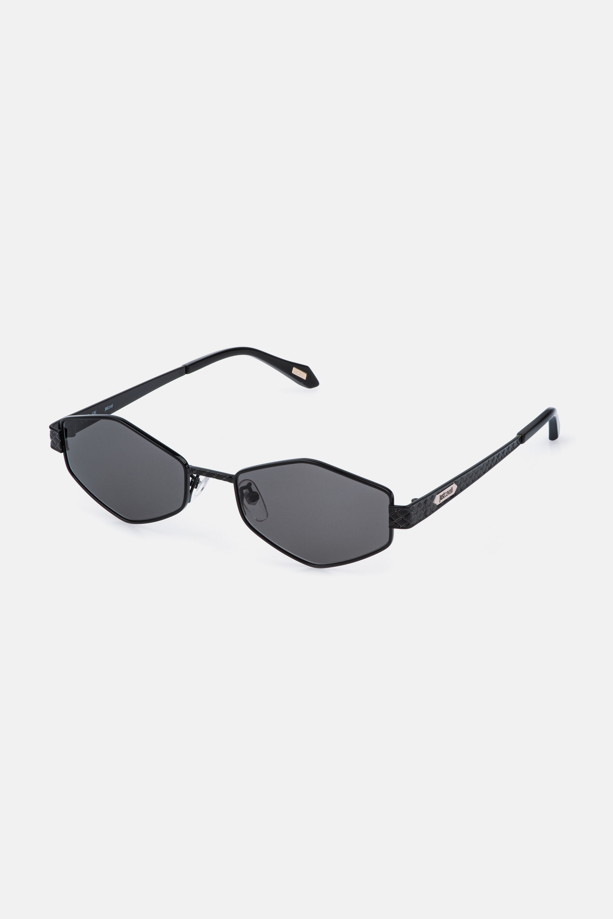 JC Unisex geometrical metal frame SHINY BLACK WITH SHI VALD37-ID282