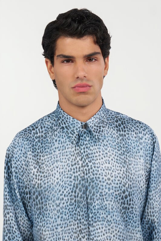 RC Silk Shirt with Baby Jaguar Print QUIET HARBOUR WNT712-4QR31
