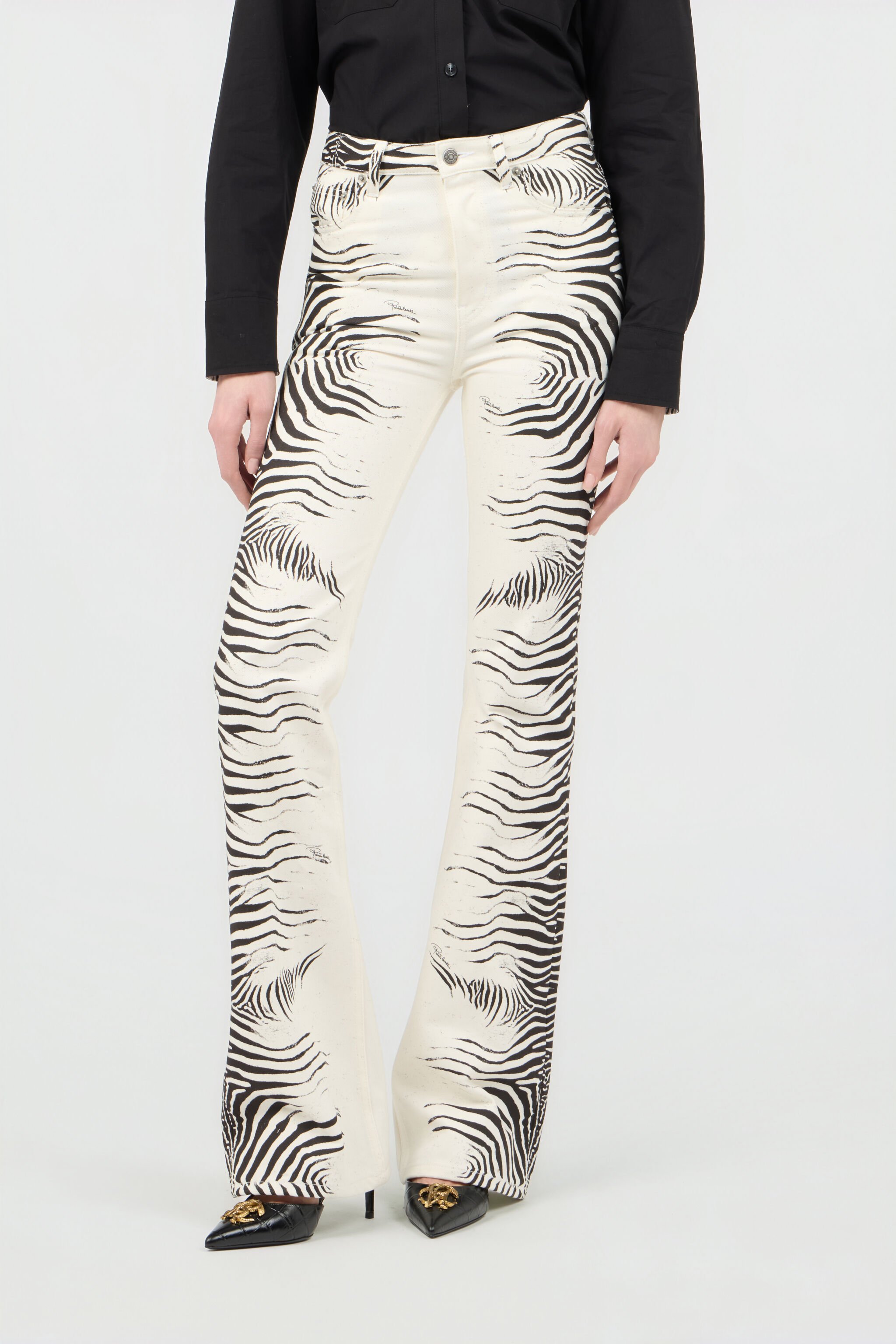 RC Zebra Print Jeans WHITE/BLACK ZEBRA SOJ20S-DL008