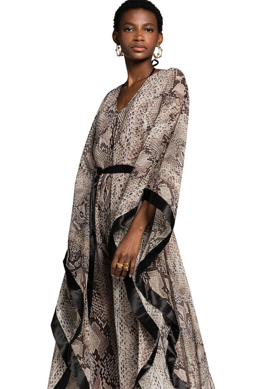 RC Snake-Print Kaftan Dress PHYTON KSW00A-7GI18