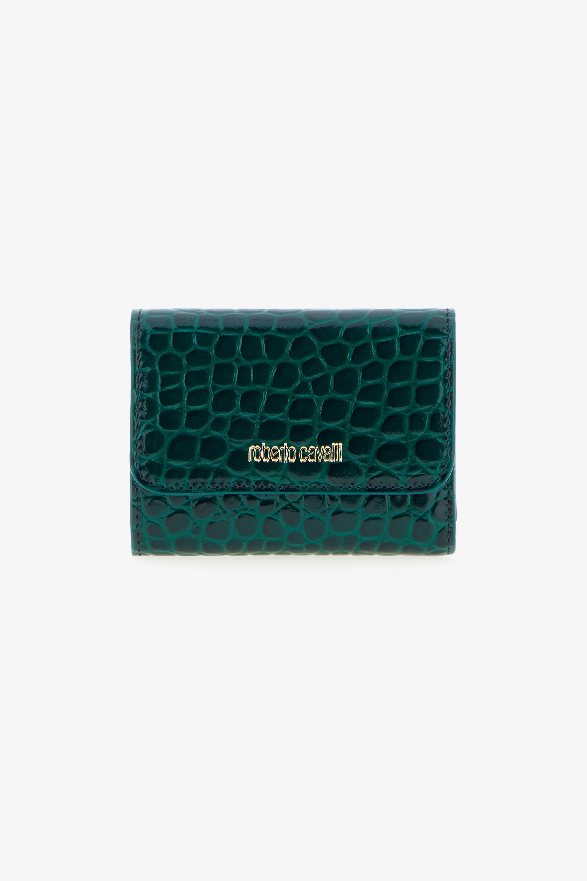 RC Portafoglio con stampa coccodrillo Verde scuro TKA002-PZ975
