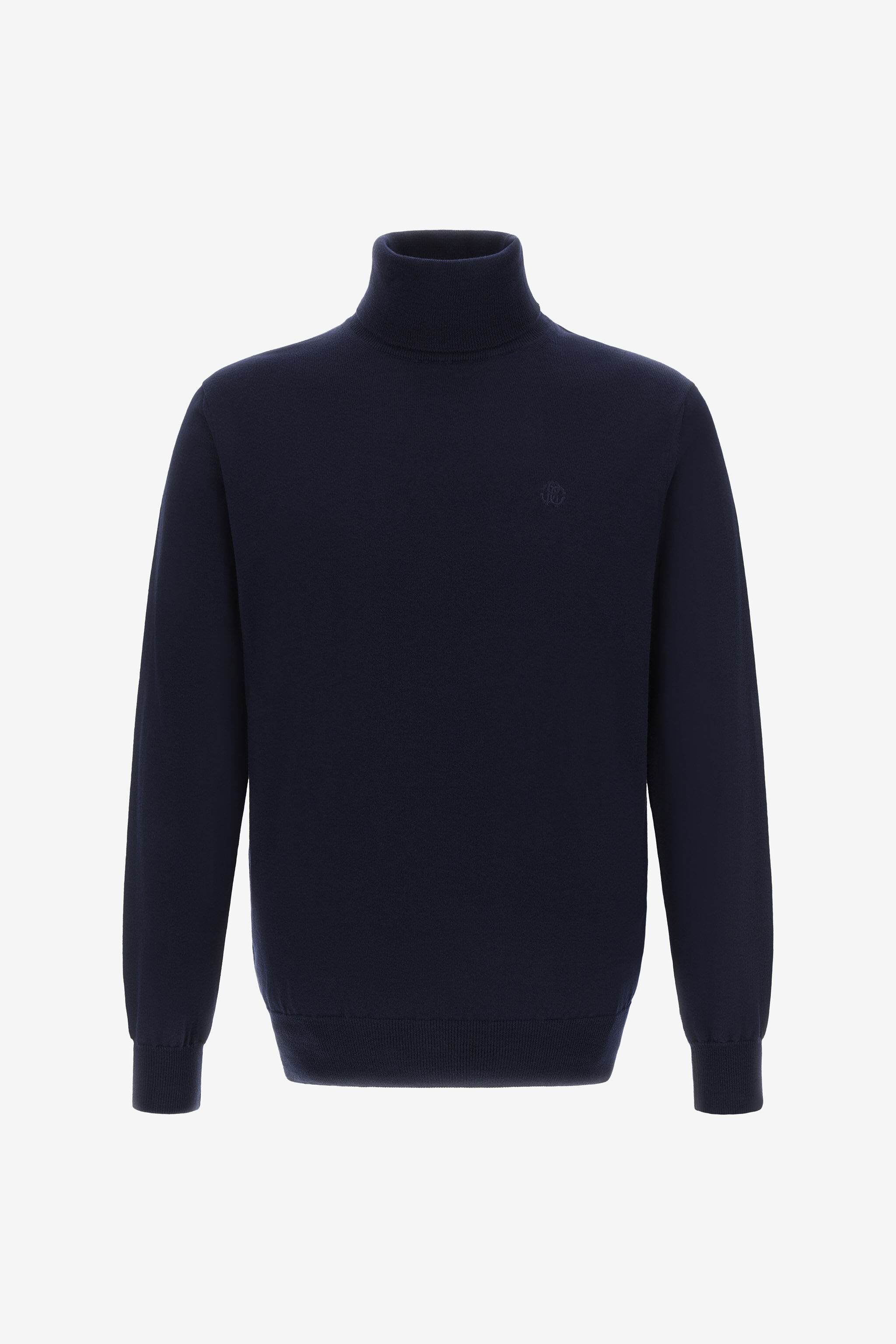 RC Turtleneck sweater with RC Bleu foncé NOM01C-MQ030