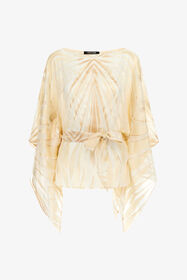 ${brand} Ray Of Gold Print Satin Caftan ${colorDescription} ${masterID}