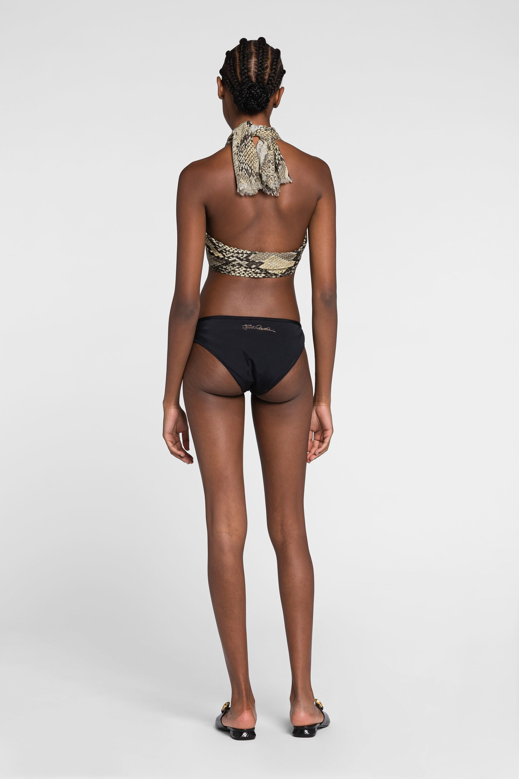 JC Just Cavalli Embellished Bikini Briefs NERO CQLID4-IIAPY