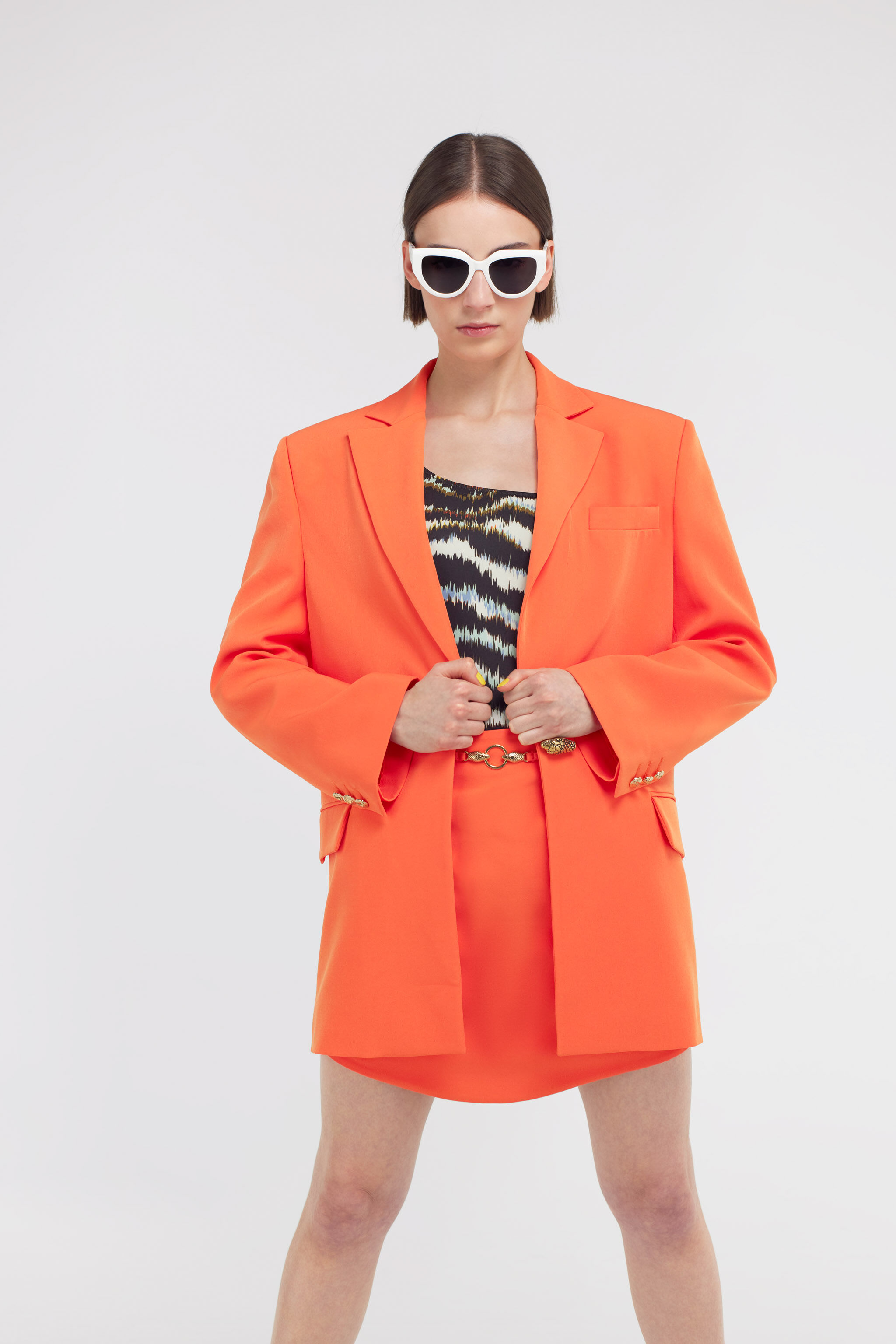 JC Just Cavalli skirt Orange SFT037-SF876
