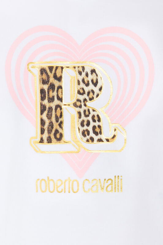 JU T-shirt imprimé Cavalli Mania Heart JU T-shirt imprimé Cavalli Mania Heart WHITE MJT643-JV025