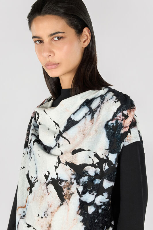RC Marble print sweatshirt Black/White TWT680-CF020