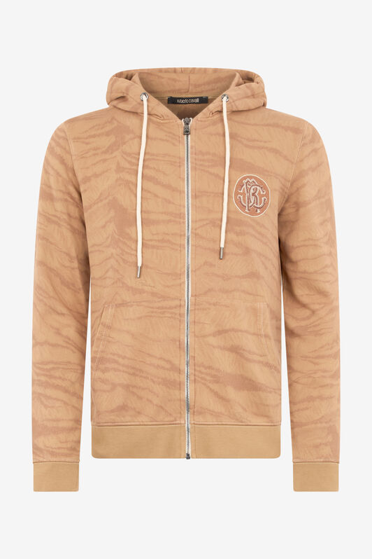 RC Sweatshirt Mit Kapuze Tiger Skin BEIGE OOT69B-5OO65