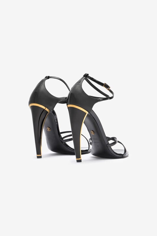 RC Heeled sandals with Fang heel RC Heeled sandals with Fang heel Black TWS004-PZV00