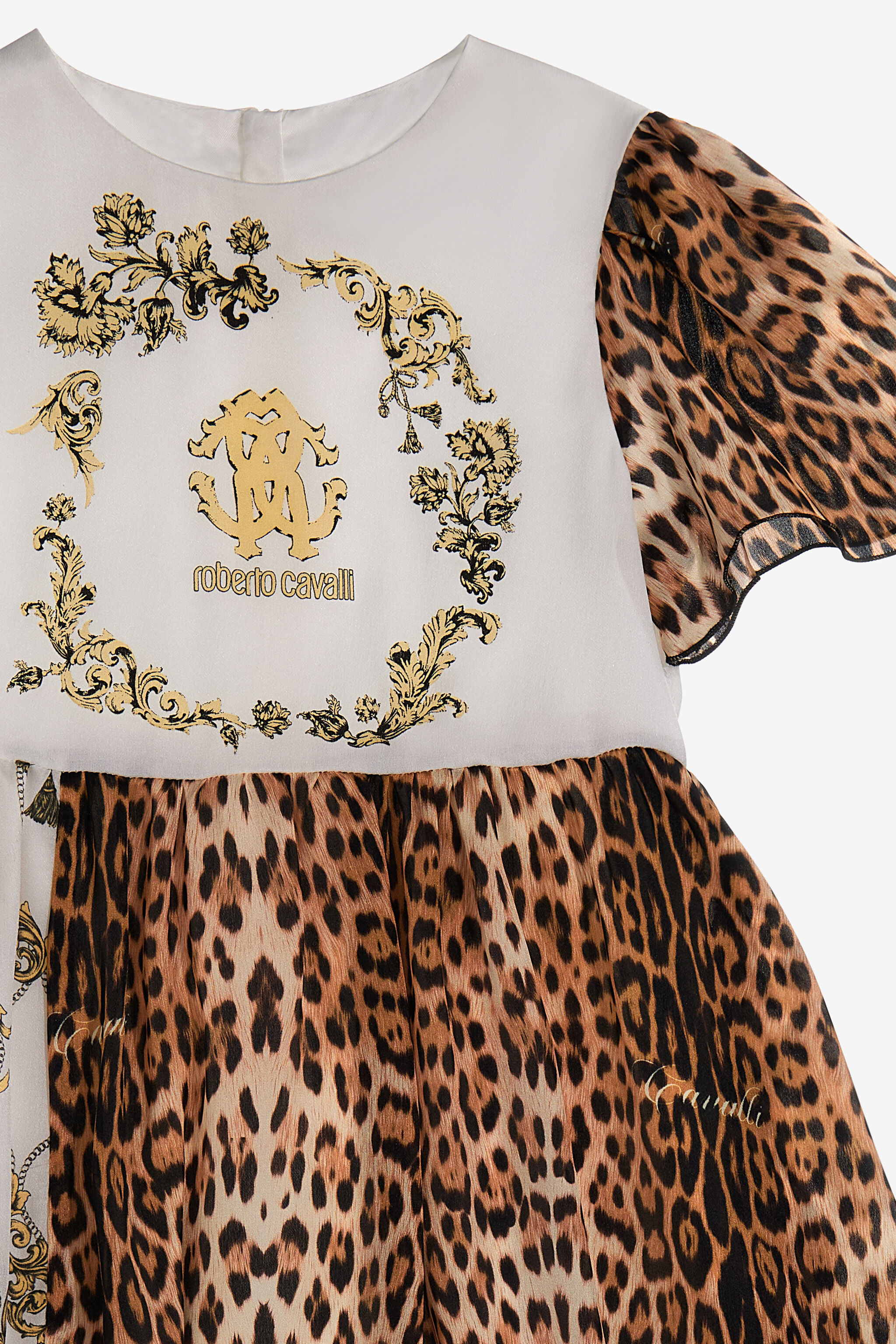 JU Jaguar Skin print dress Hellbraun SJT122-2NI69