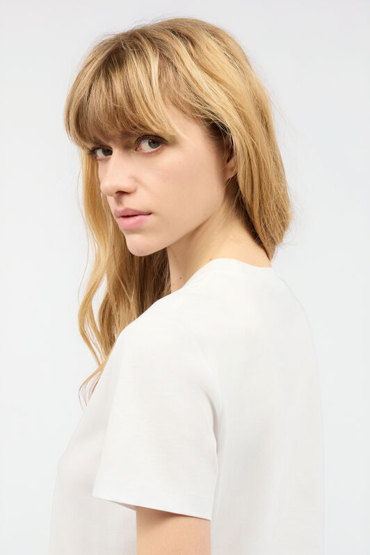 JC T-Shirt En Coton Avec Clous Blanc UFT124-UF178