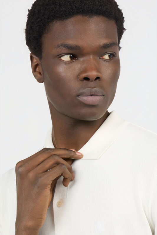 RC Polo Blanco Maille avec Monogram RC WHITE SOT71D-VI044