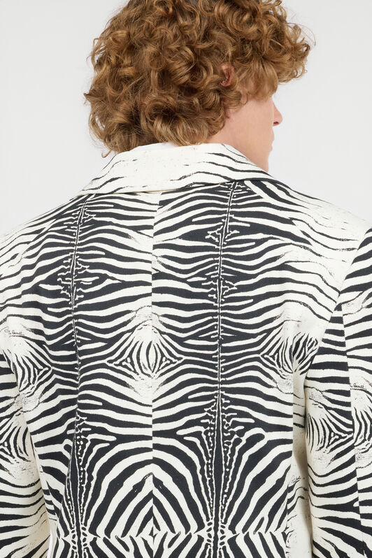 RC Male Cotton and Wool Jacket Black/White URT440-4NN49