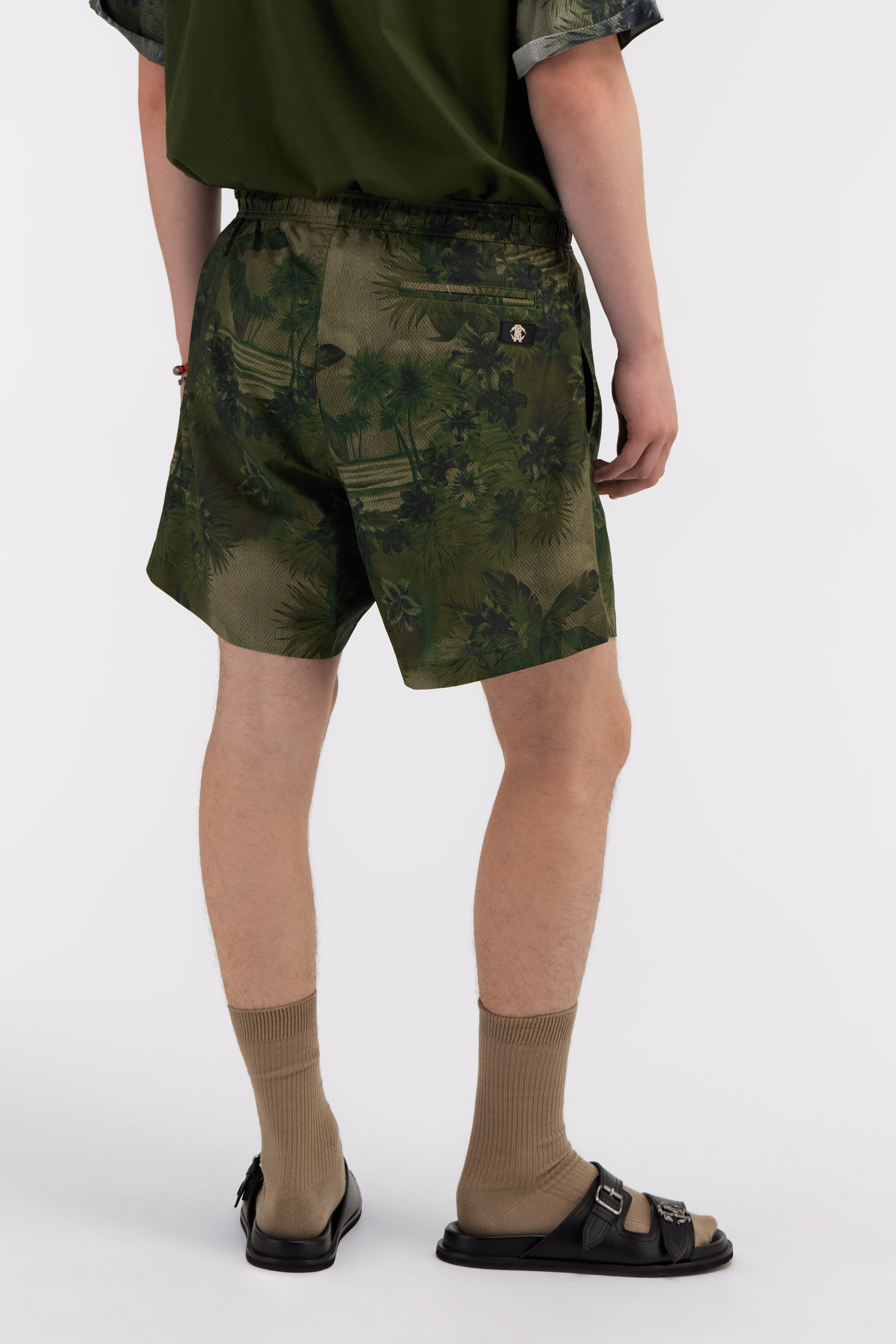 RC Swim shorts with print Dunkelgrün SYH00A-5RF73