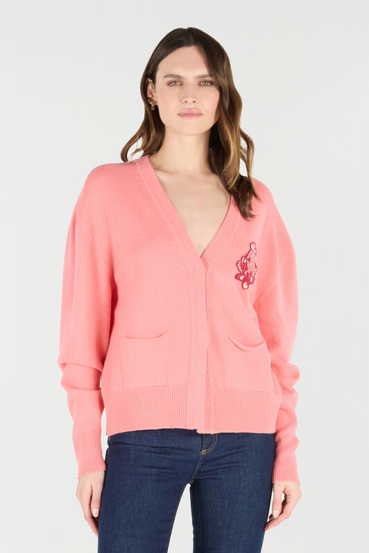 RC Cardigan with Mirror Snake Monogram RC Cardigan with Mirror Snake Monogram Rosa VKM908-MQ013