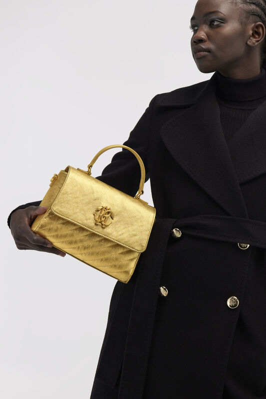 RC Mirror Snake Shoulder Bag Gold NOB00A-PZ297