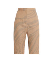 RC Macro Zebra jacquard Bermuda shorts TAN/CELADON IWT211-FY034