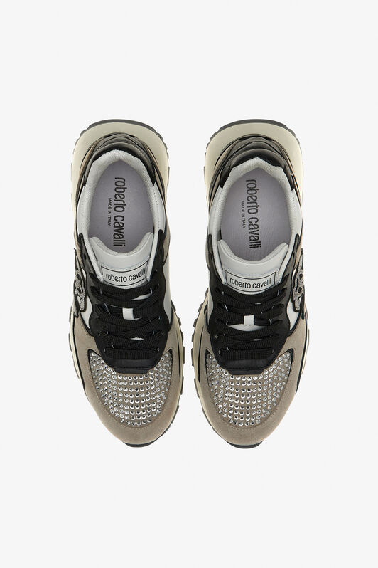 RC Sneakers with Monogram Mirror Snake BIANCO/NERO RKS047-PZB31