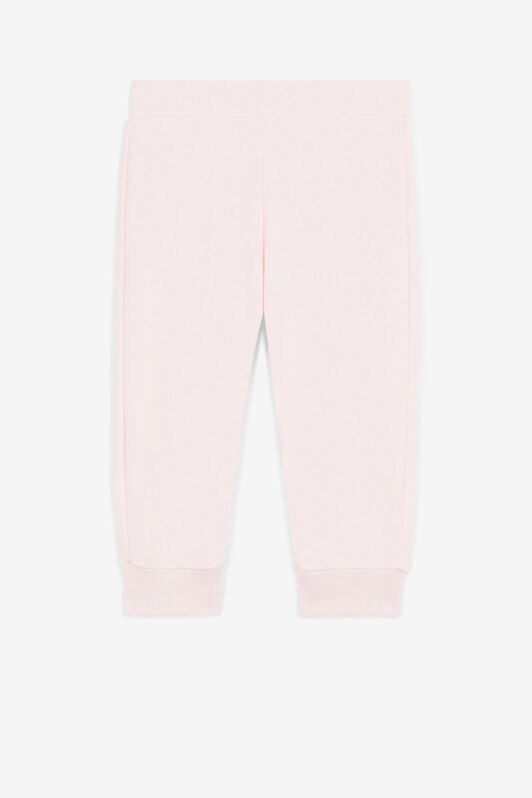 JU Sweatpants aus Baumwolle mit Blumen- und Logoprint Rosa QJT213-CF050