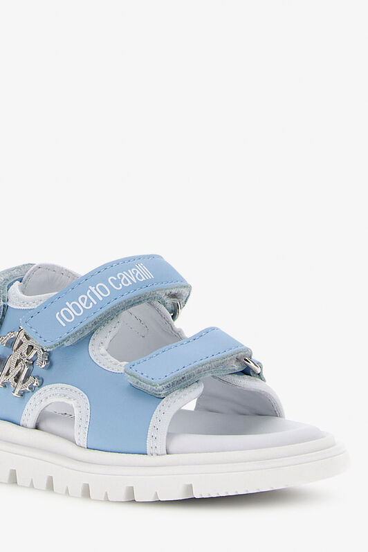 JU Sandali con logo RC SKY BLUE/WHITESILVER SJS00K-PZJ02
