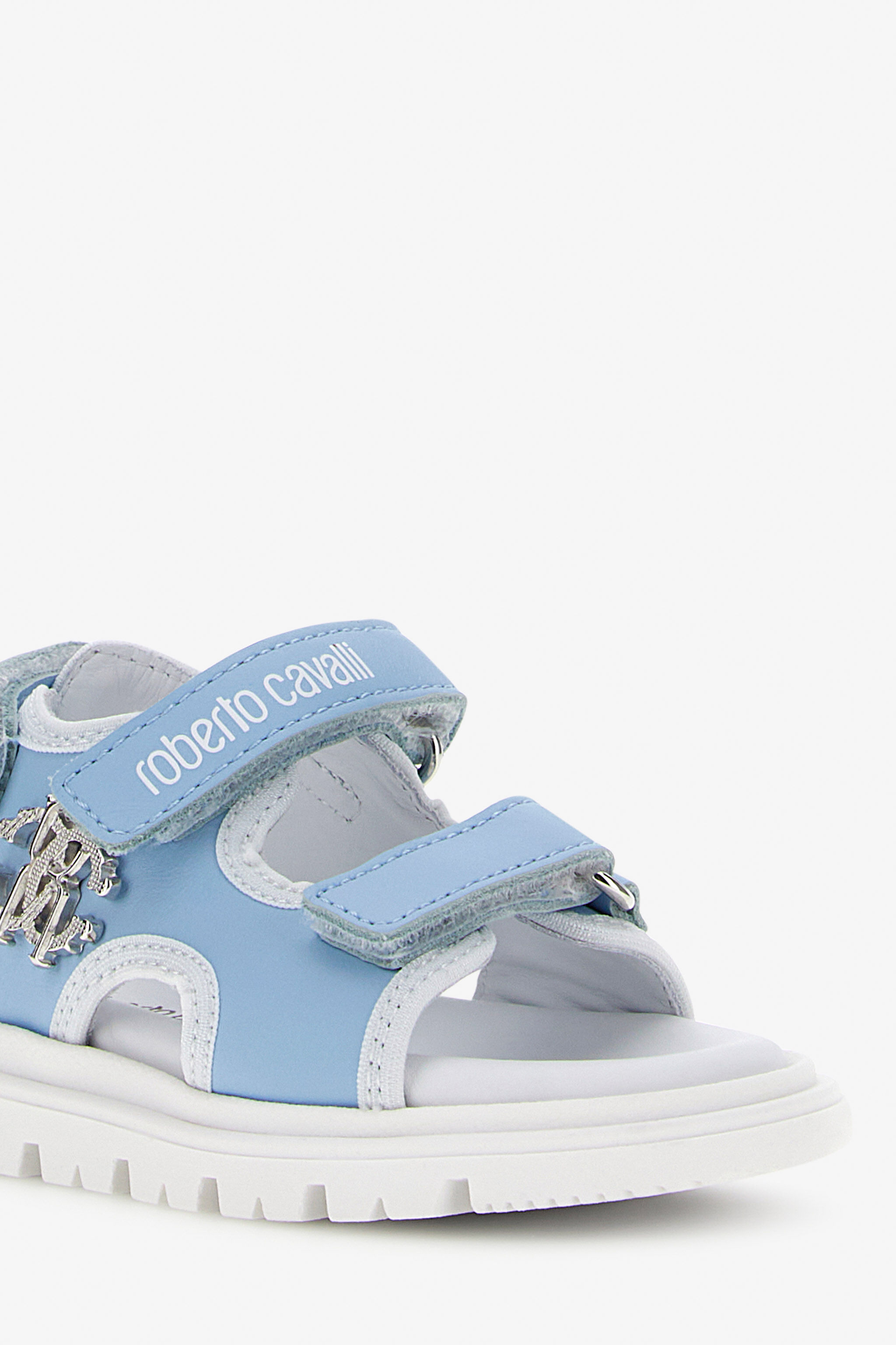 JU Sandali con logo RC SKY BLUE/WHITESILVER SJS00K-PZJ02
