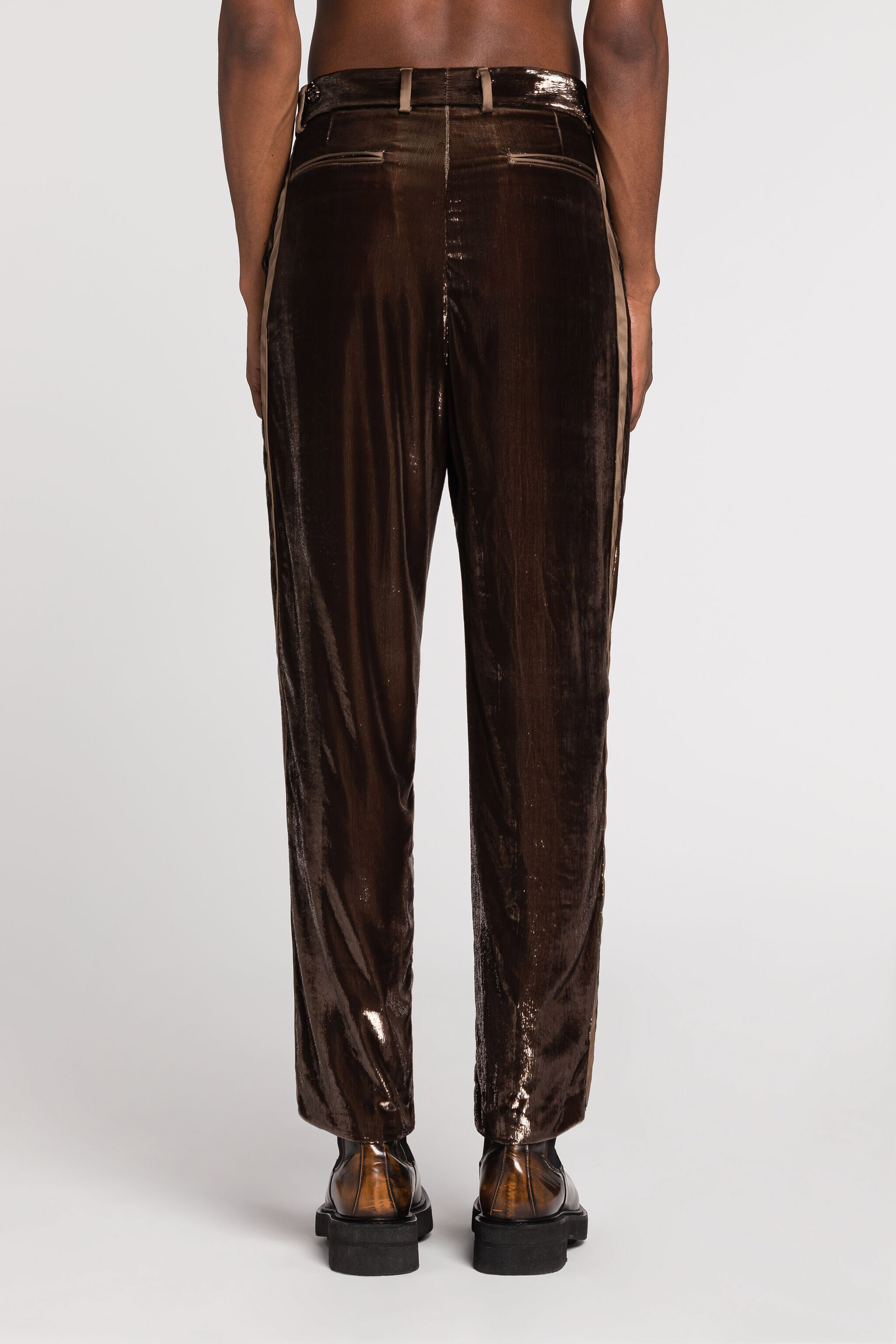RC Tailored Straight-Leg Trousers Dark brown RRT211-8R010