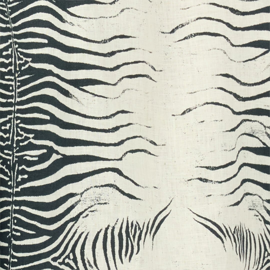 RC Linen Shirt With Mini Zebra Print Black/White URT761-3HN49
