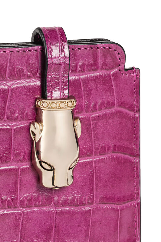 CL Panther Head Croc-Embossed Phone Case CL Panther Head Croc-Embossed Phone Case FUXIA YDLPF0-#0000