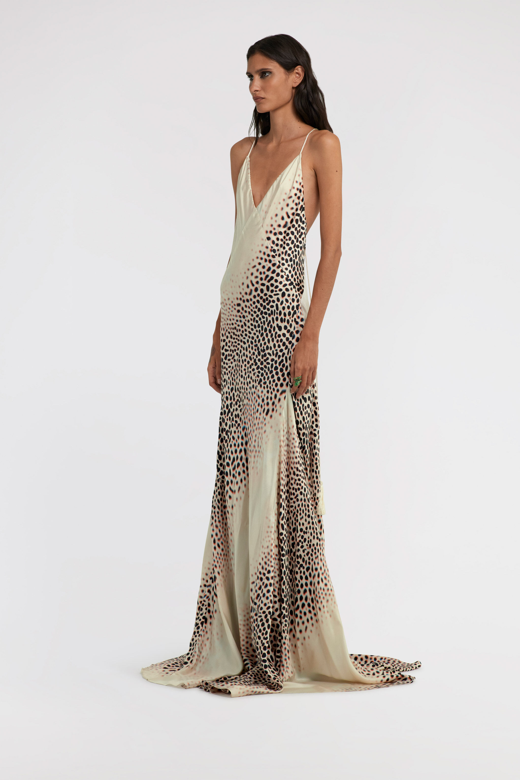 RC Shark print Dress Elfenbein TKT109-4QN07