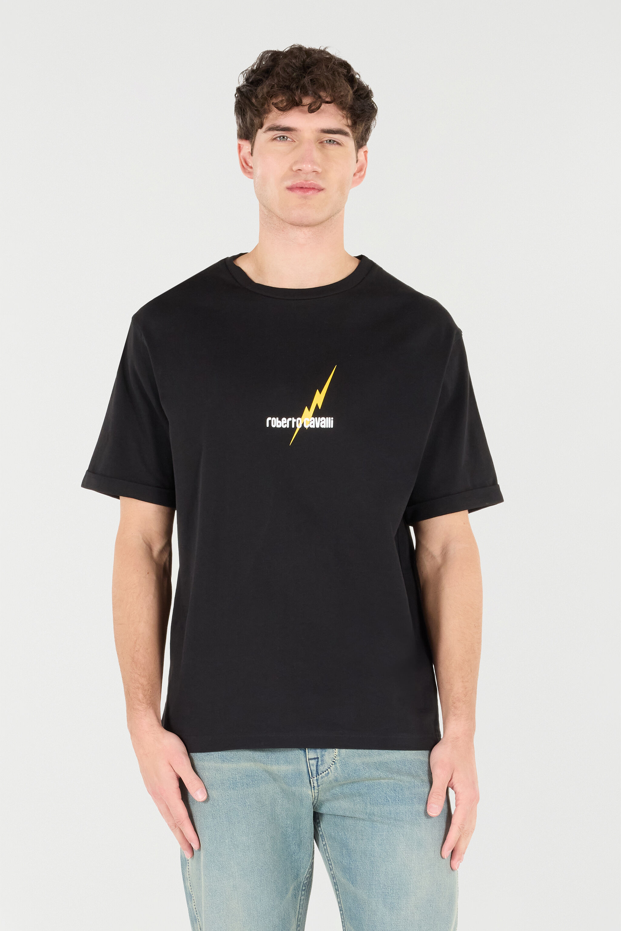 RC T-Shirt With Print And Logo Black POT62B-JD060