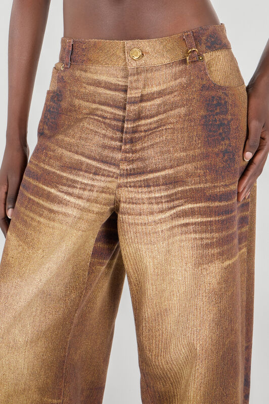 RC Woman Cotton Trousers Dark brown UWJ207-DAO91