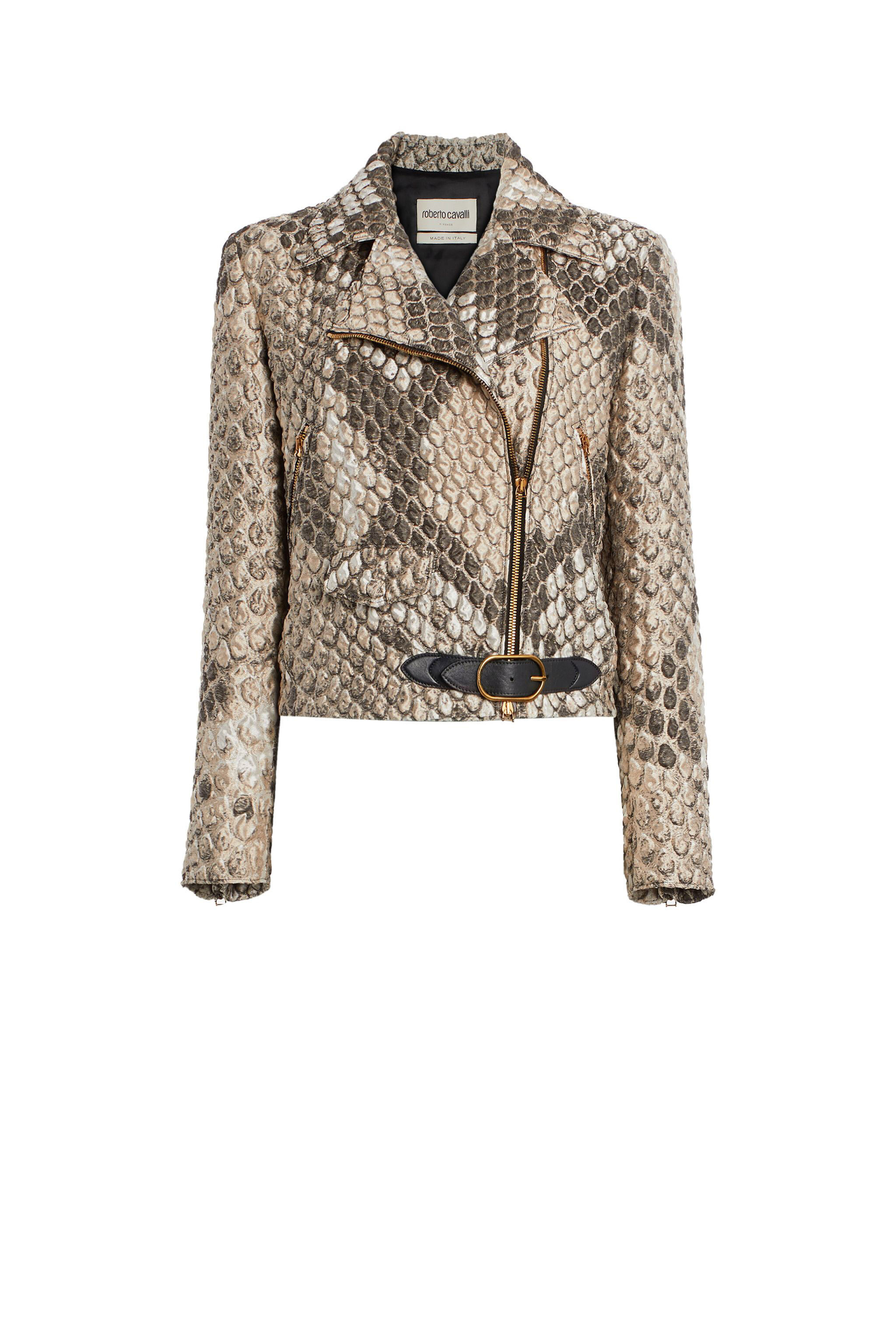 RC Macro python print cloquet jacket TAUPE IQT800-FY020