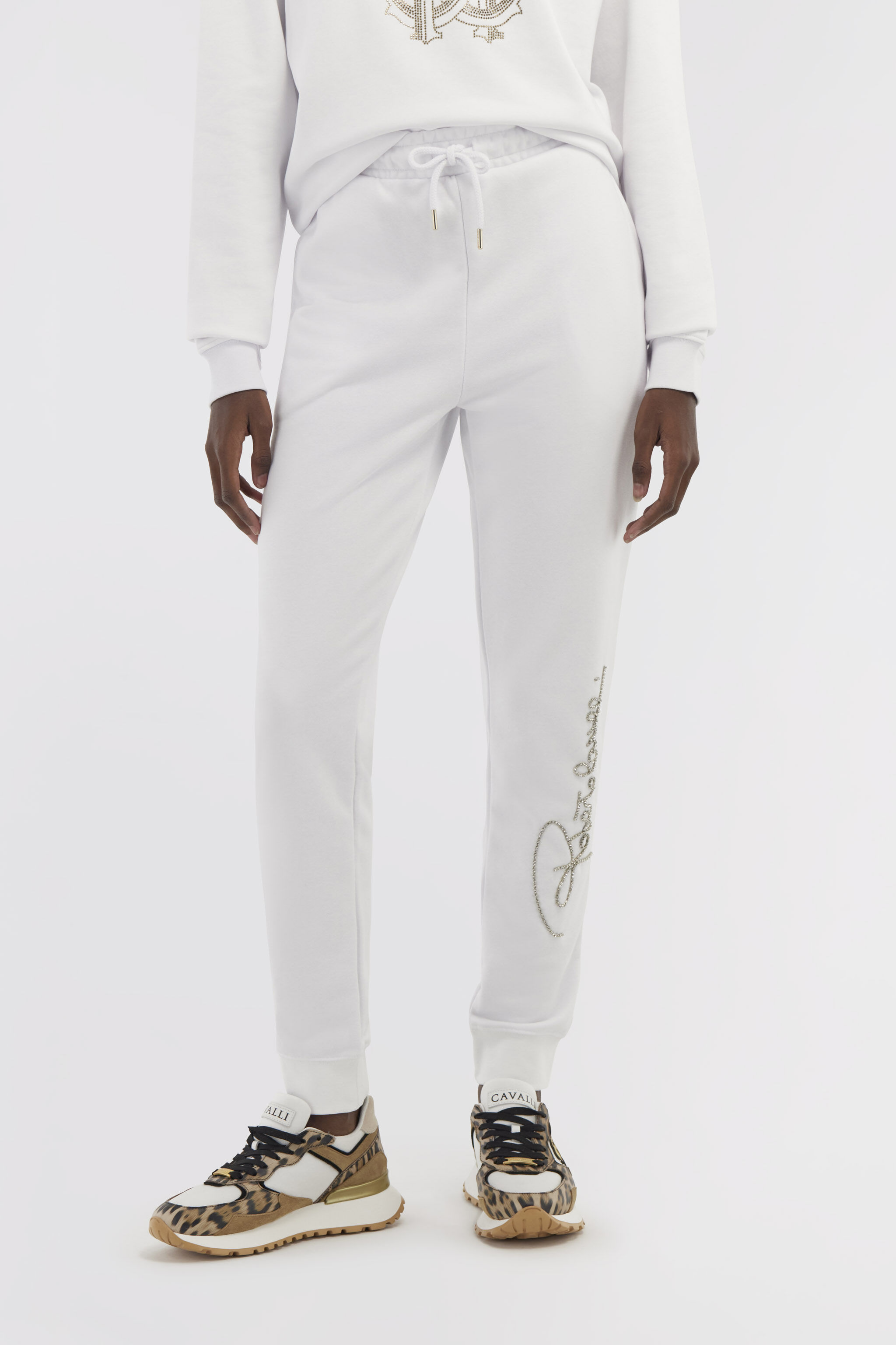 RC Pantaloni sportivi con firma Bianco NOT22B-CF052