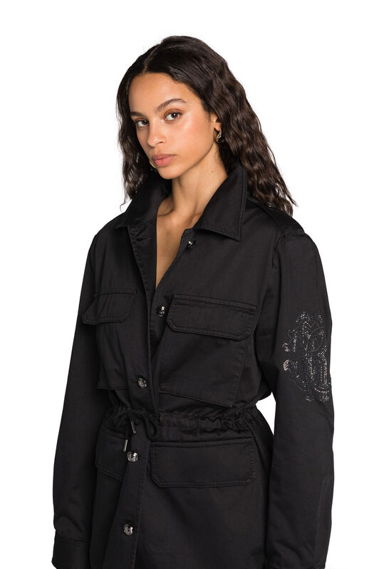RC RC Monogram Drawstring Jacket Black JST40A-FA017