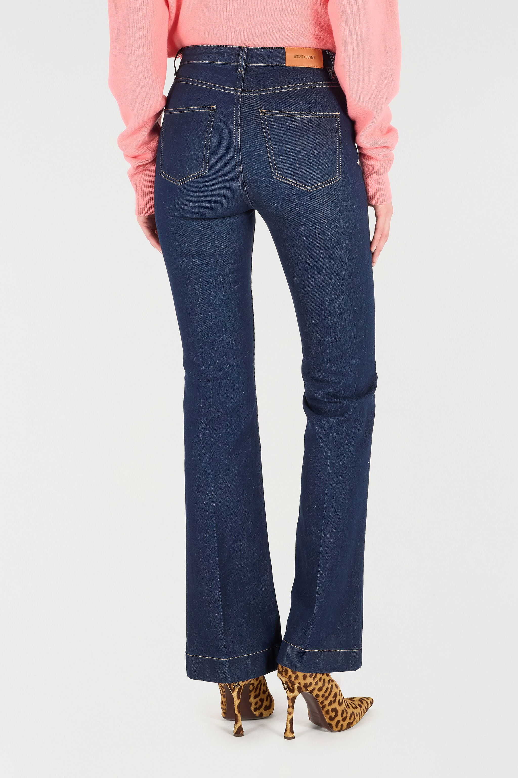 RC Five-Pocket Flared Jeans Dark blue UKJ221-DS005
