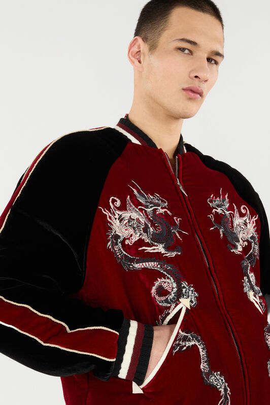RC Bomber Jacket with Dragons RC Bomber Jacket with Dragons Purple VNT464-VL053