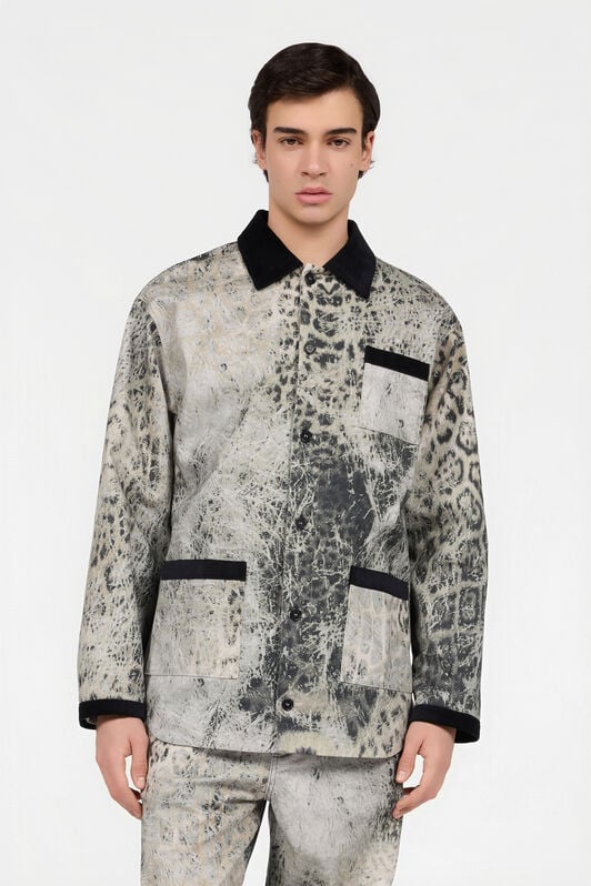 RC Jaguar Print Jacket GREY/BLACK XNT407-EAI31