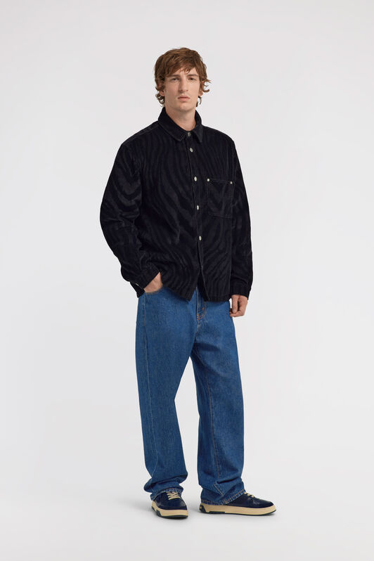 RC Zebra print Shirt Schwarz TRT776-VKB79