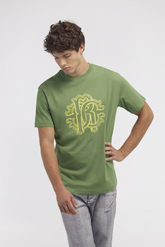RC T-shirt con Monogram RC Verde NOT60L-JD060