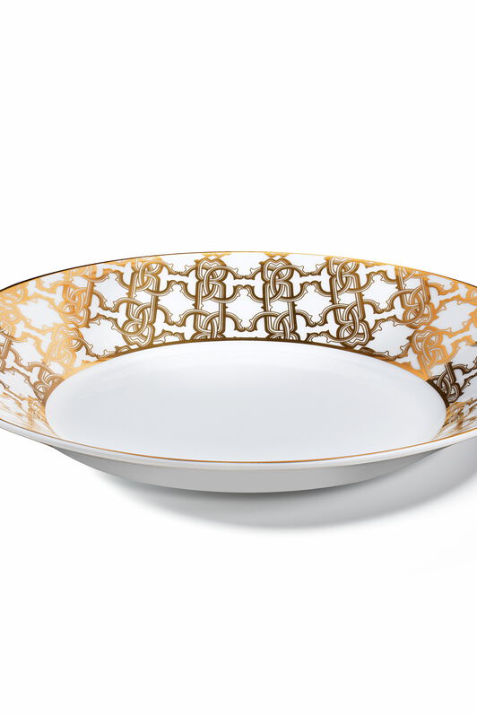 HO Monogram Gold 2 Soup Plates Gold RALA37-IA042