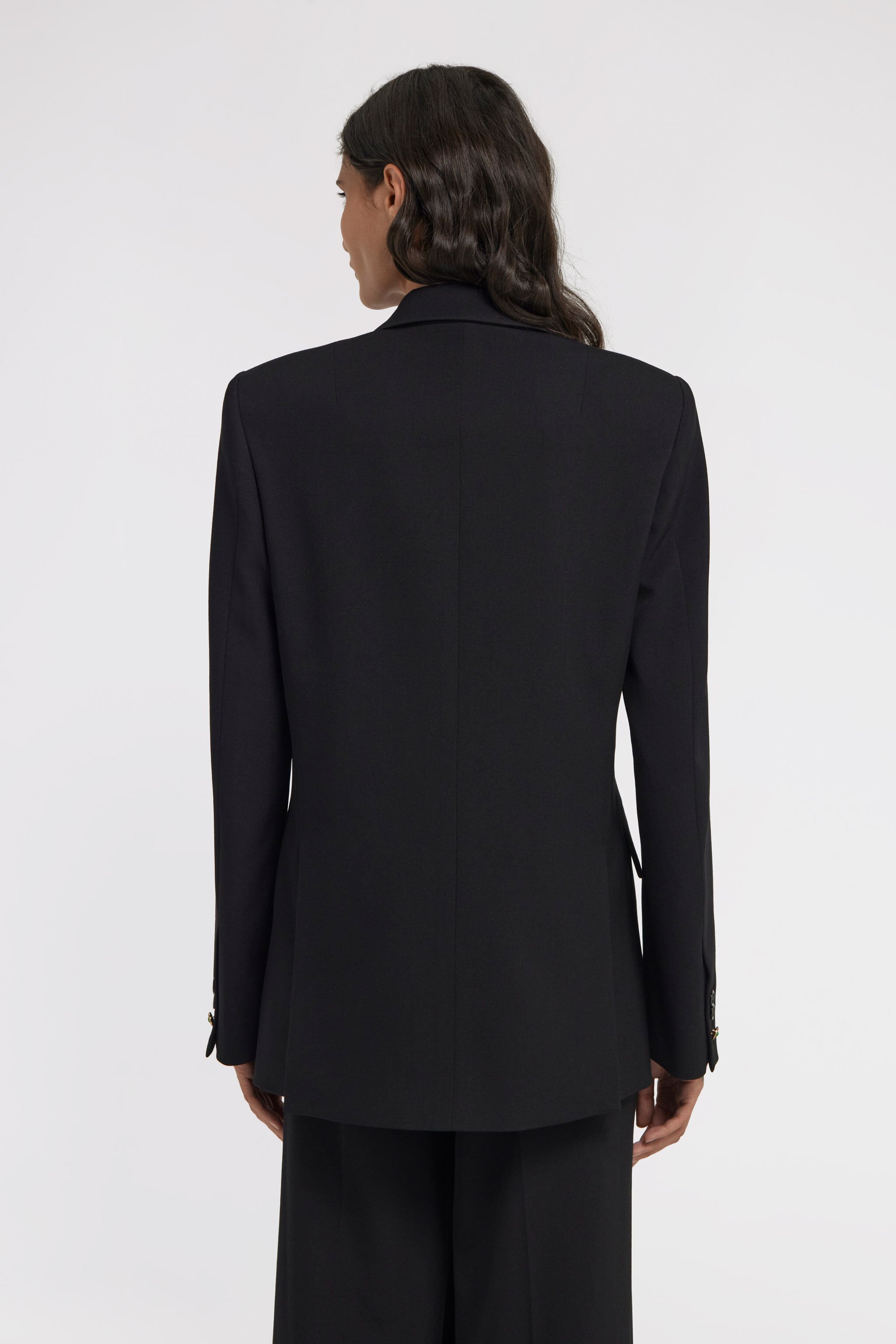 RC Double-breasted Blazer Noir TKT409-WP034