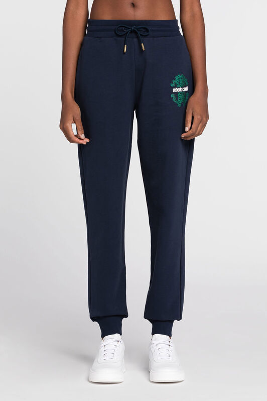 RC RC Monogram-Print Cotton Sweatpants RC RC Monogram-Print Cotton Sweatpants Dark blue JST23C-CF050