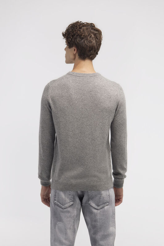 RC Wool sweater with Monogram Mirror Snake Grau NOM01A-MI014
