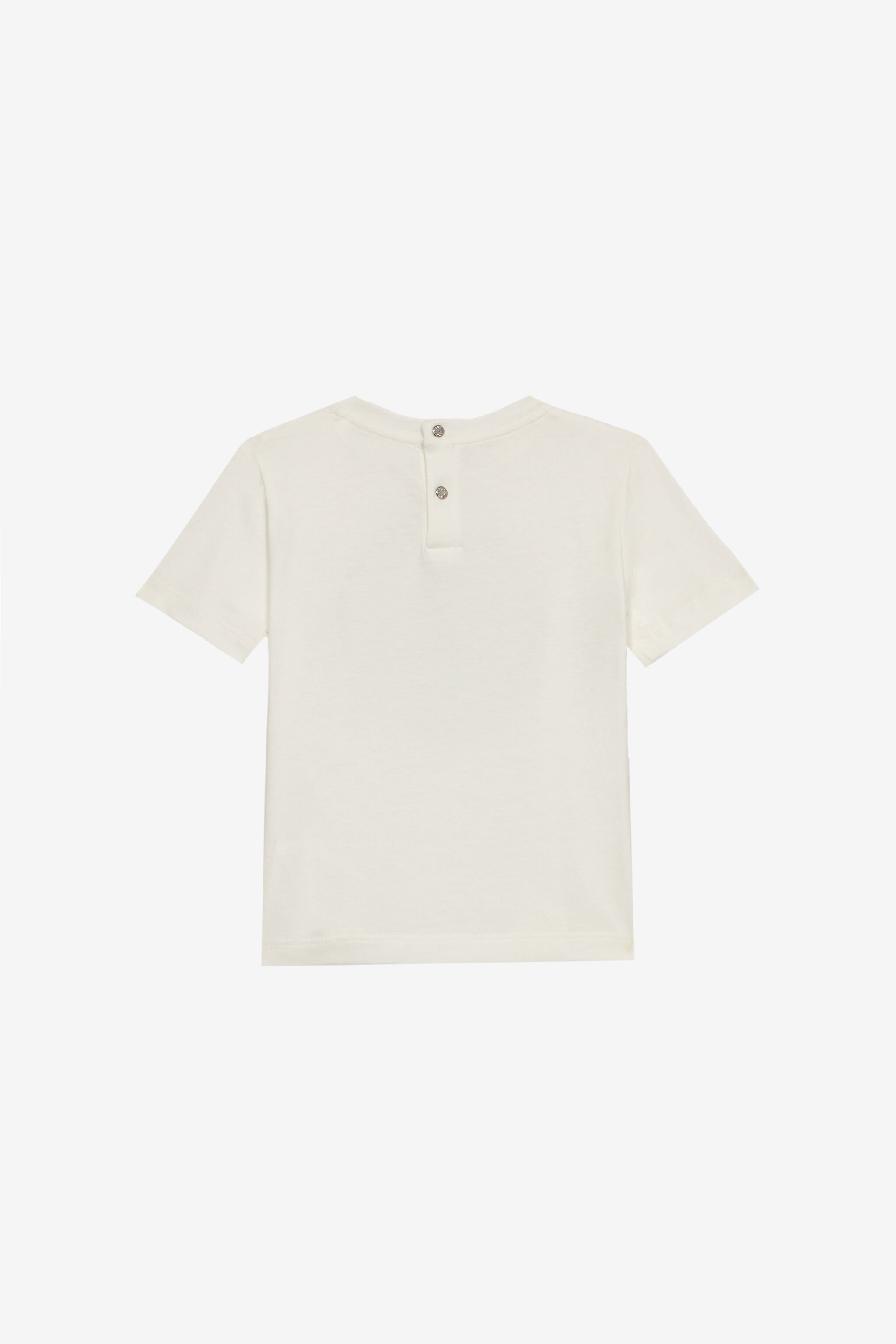 JU T-Shirt Avec Maxi Monogramme RC Et Lettrage Blanc UJT610-JD001