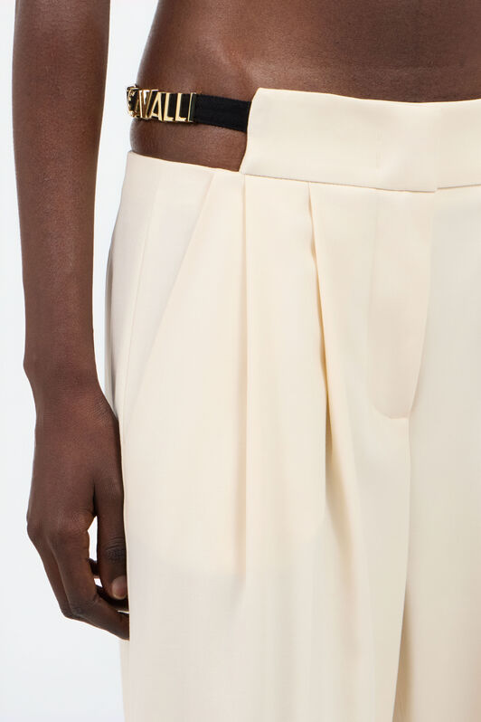JC Weite Hose In Creme Mit Cut-Out JC Weite Hose In Creme Mit Cut-Out OFF WHITE UFT091-UF130