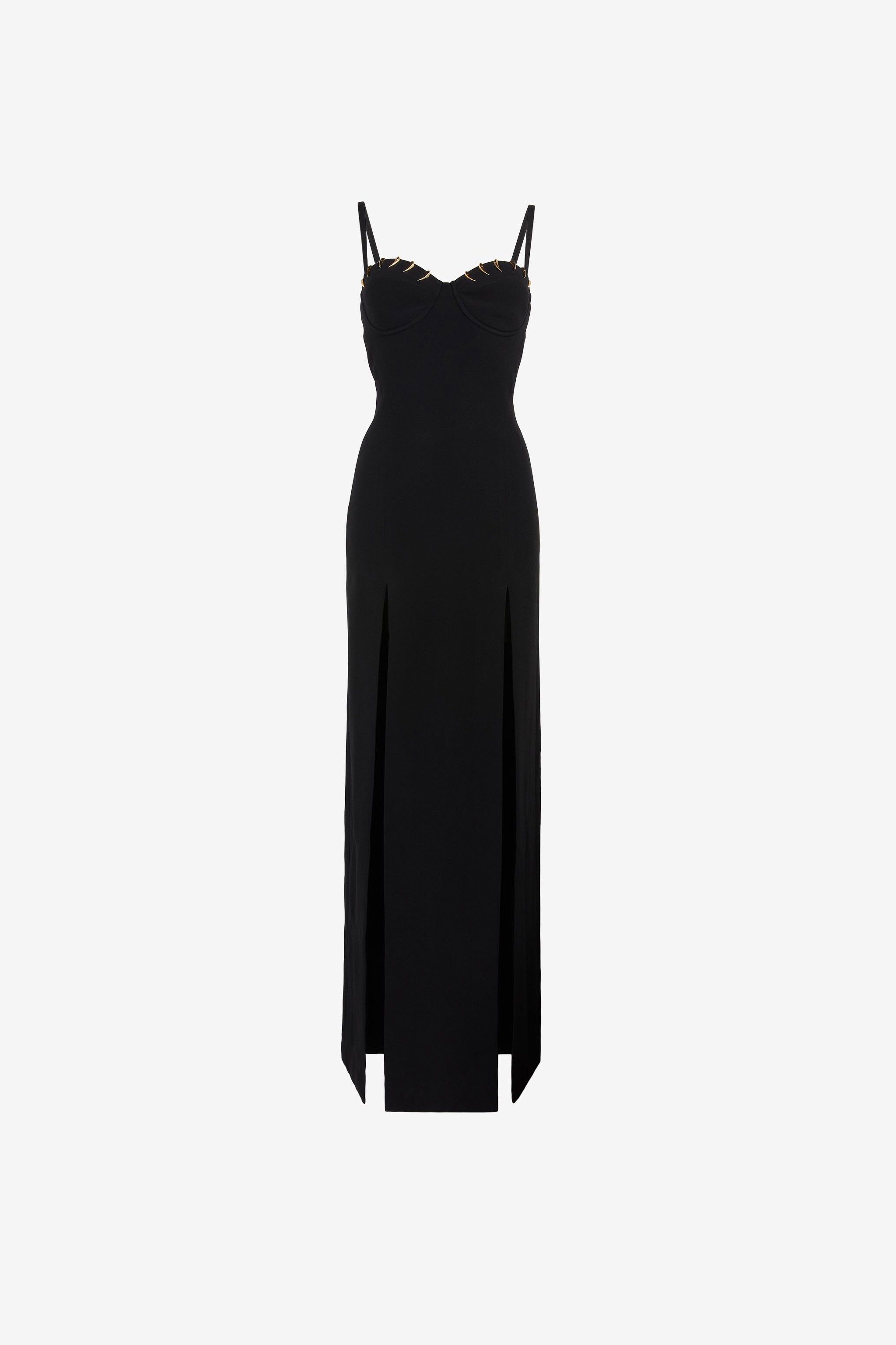 RC Tiger Tooth Bustier Dress BLACK NQT101-HR005