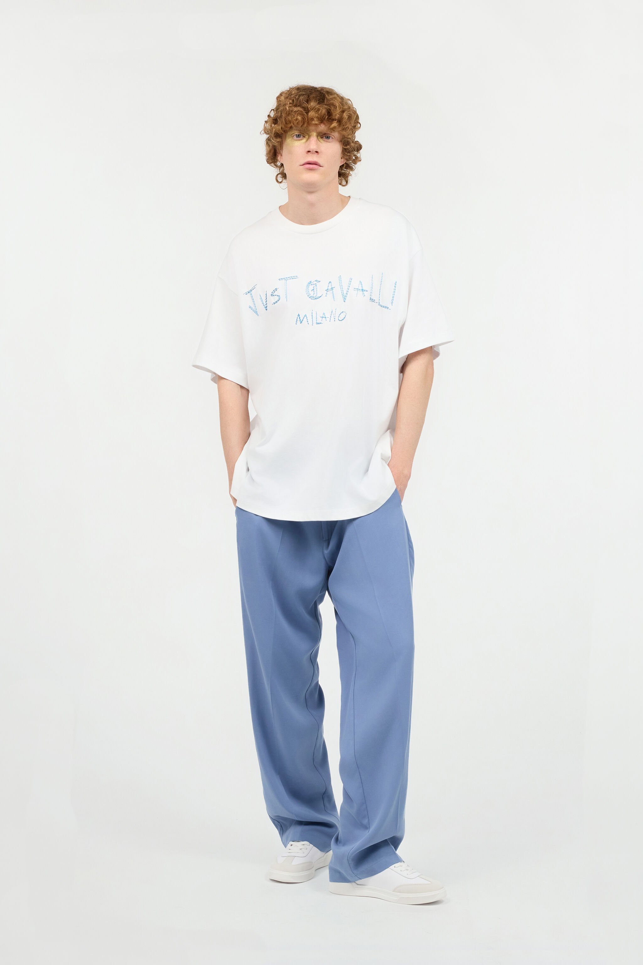 JC Pants With Branded Waistband Blue UFT004-UF018