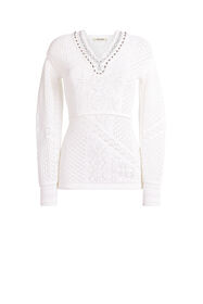${brand} Crochet-Knit Top ${colorDescription} ${masterID}