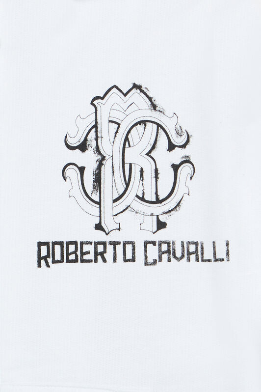 JU Sweatshirt Mit Zebraprint Und Logo Weiß UJT68B-CF050
