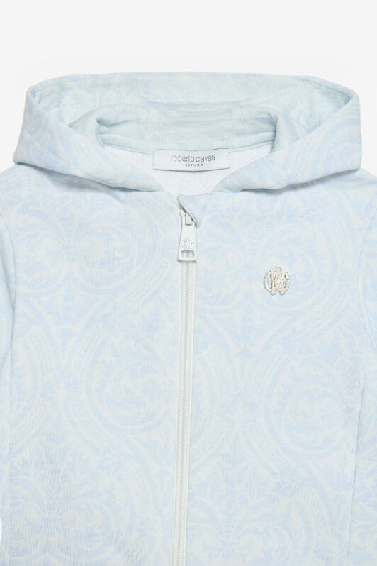JU Felpa Baby Blue Con Stampa Floreale JU Felpa Baby Blue Con Stampa Floreale BABY BLUE VJT694-5OP28